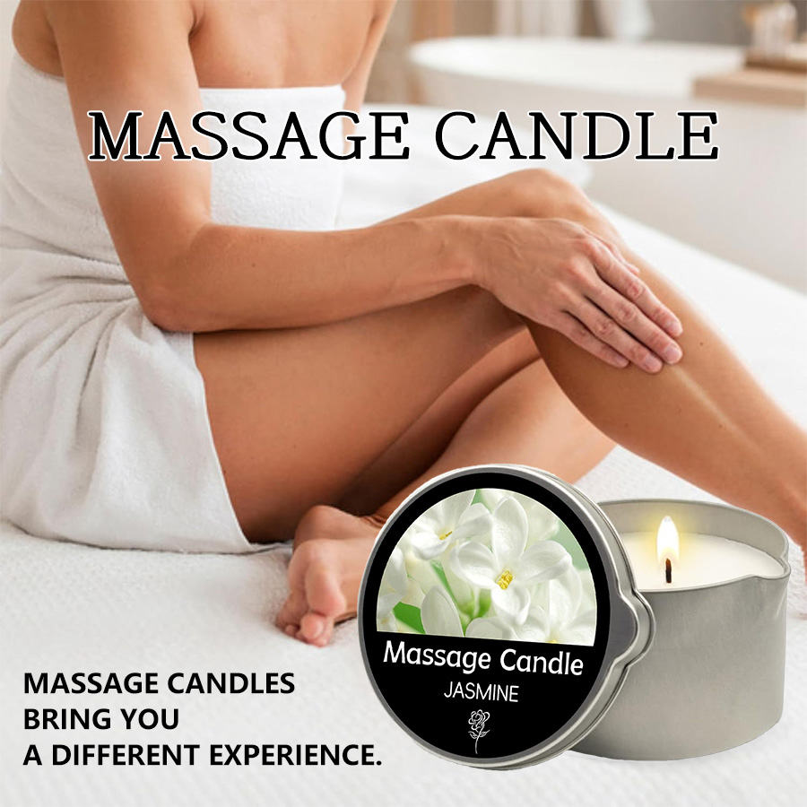 Massage Candle Melting - Lilin Pijat-minyak esensial-enam aroma yang berbeda,