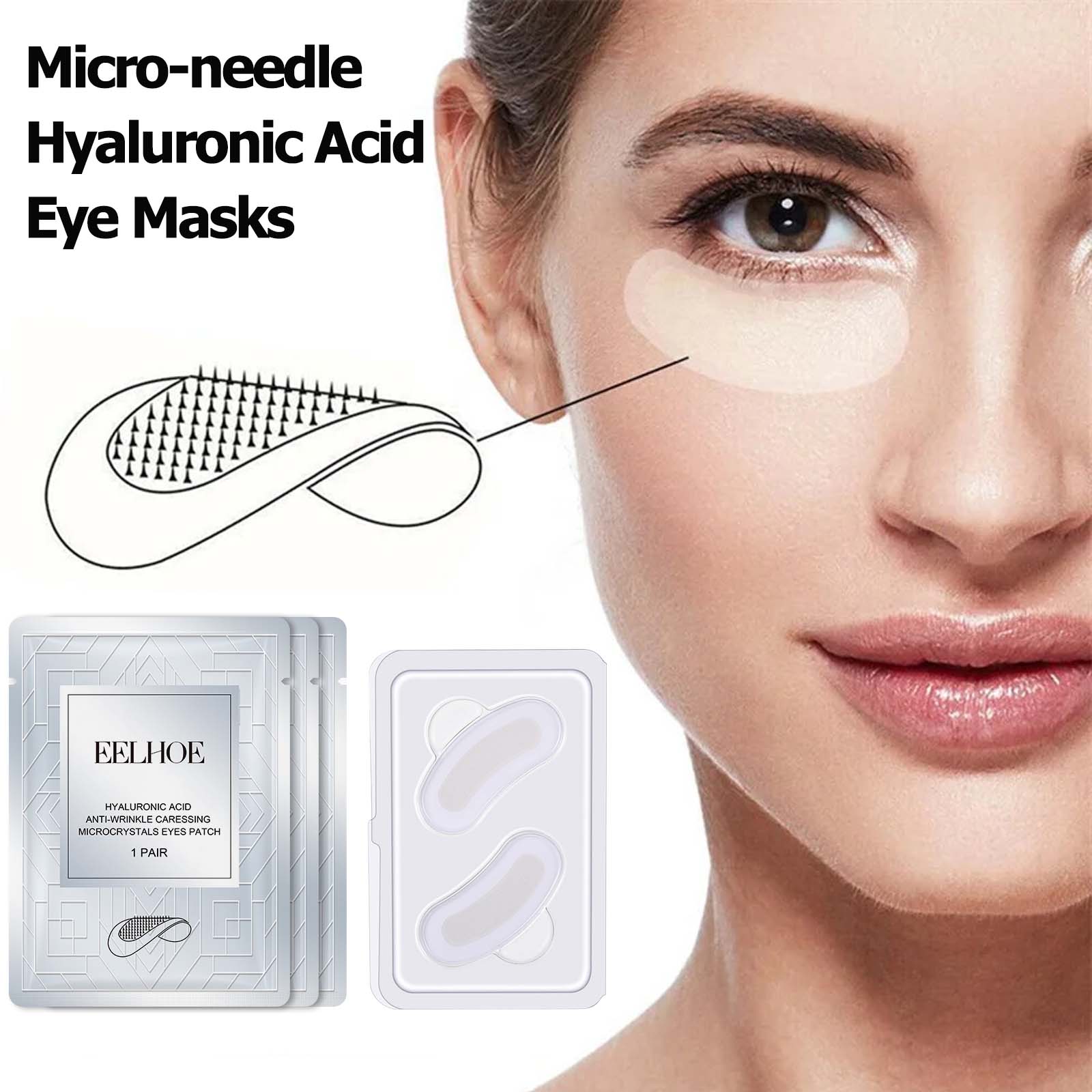 Patch Mata Mikro-needle Asam H - Microneedle Patch Eye ulasan dan harga